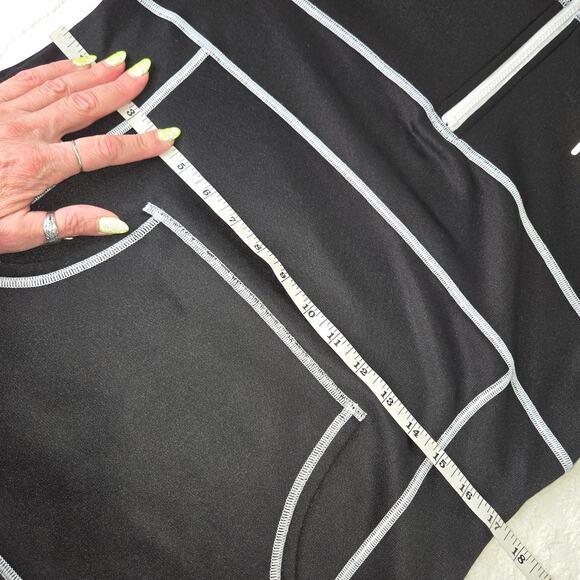 FILA Sport EUC running 1/4 zip pullover long sleeve Medium black white - Picture 13 of 16